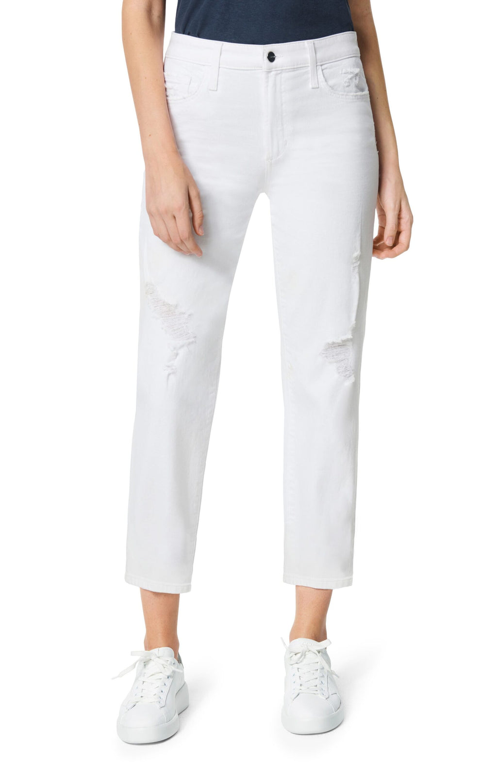 Scout Distressed Cropped Jeans In Spritz