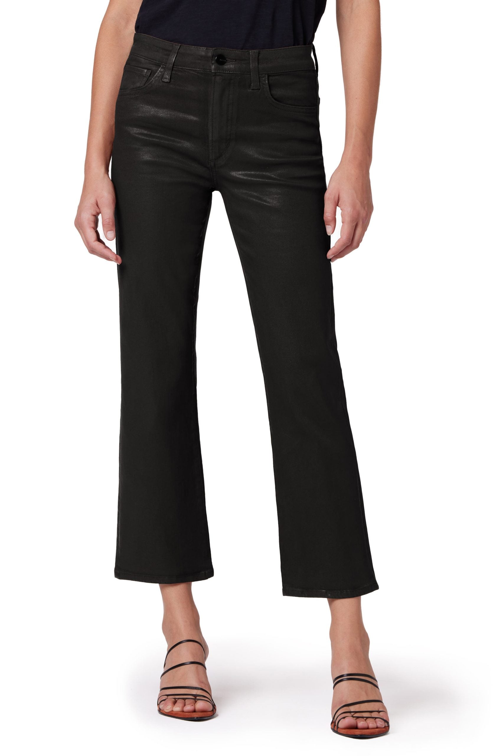 The Callie Coated High Rise Cropped Boot Jeans