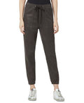 The Sienna Cotton Blend Joggers In Black