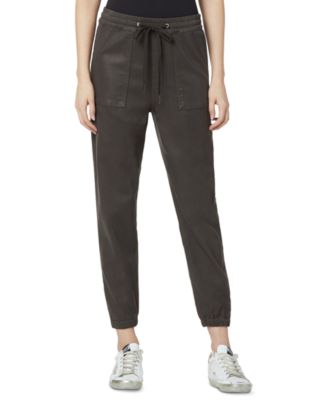 The Sienna Cotton Blend Joggers In Black