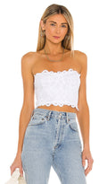 Adella Corset Bralette In White
