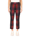 Carnaby Cotton Plaid Kick Crop Pants In Carson Plaid