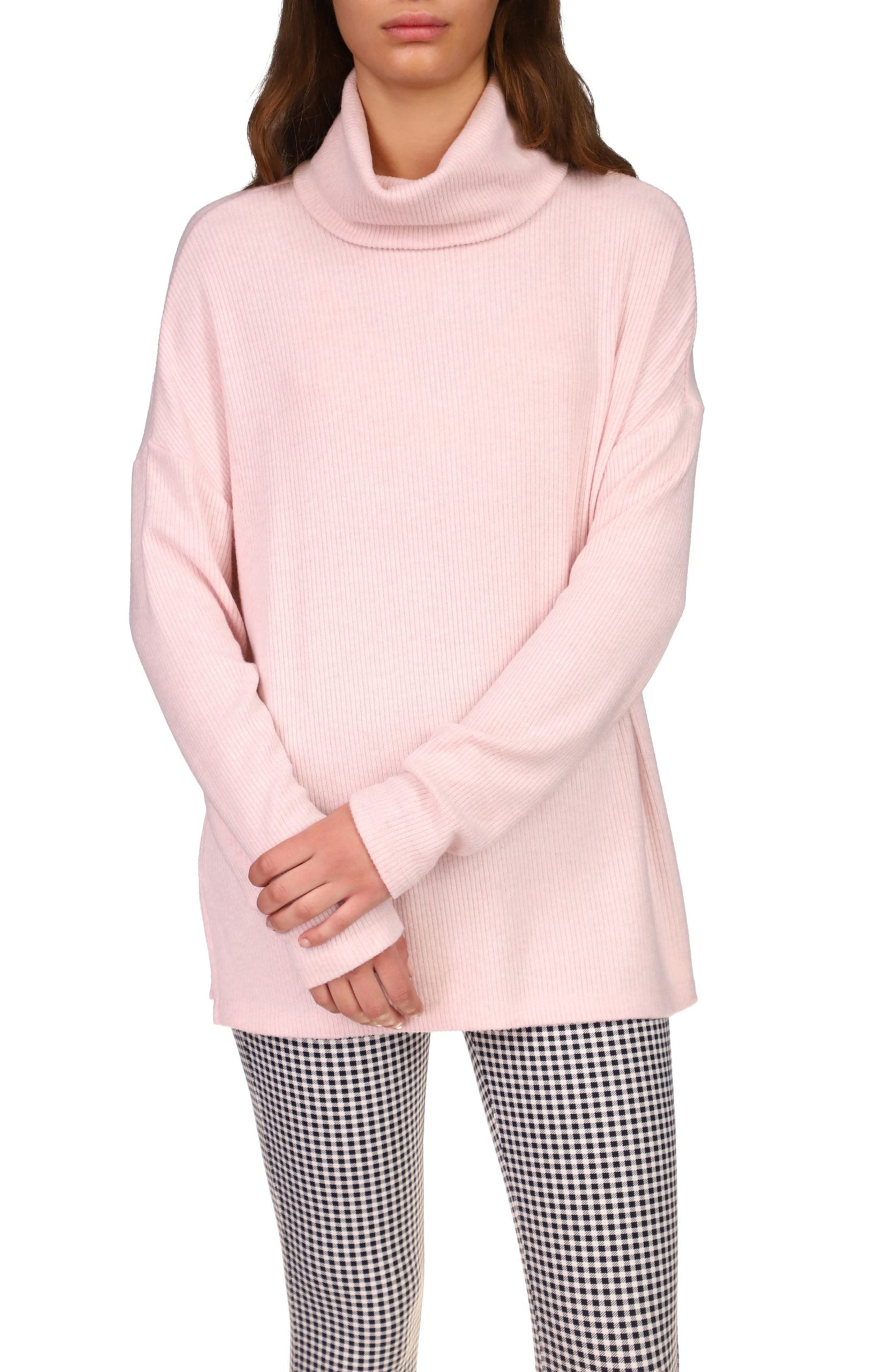 Find Me Lounging Tunic In Heather Pink