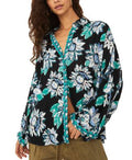 Good Vibrations Printed Blouse In Black Combo
