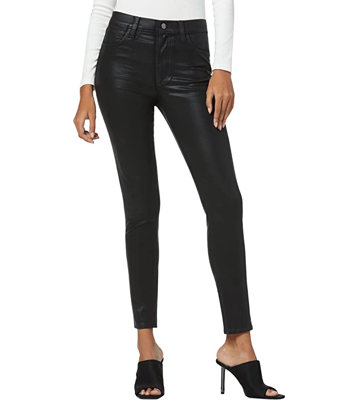 The Charlie Coated High Waist Skinny Jeans In Black