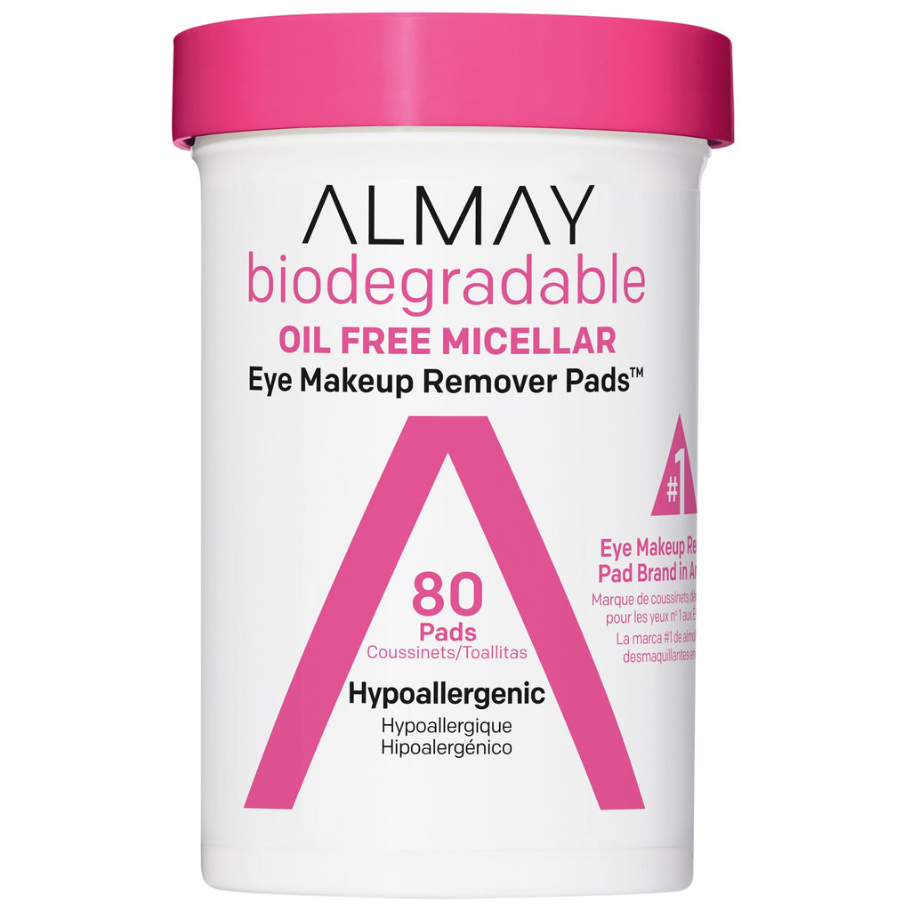 Biodegradable Oil Free Micellar Eye Makeup Remover Pads