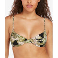 Midnight Tropic Underwire Bikini Top In Black Multi