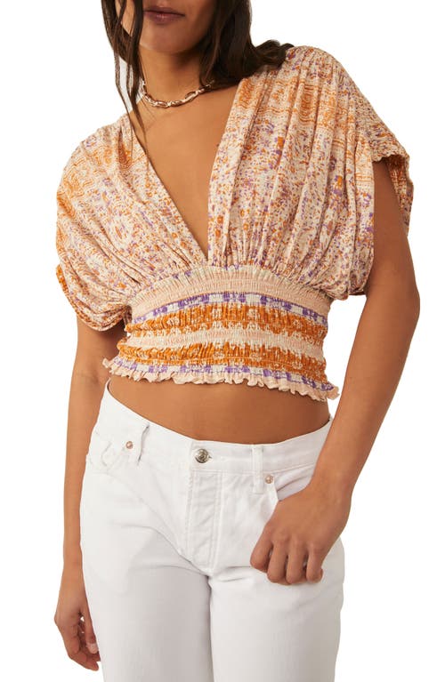 Next Vacation Top In Ivory Combo