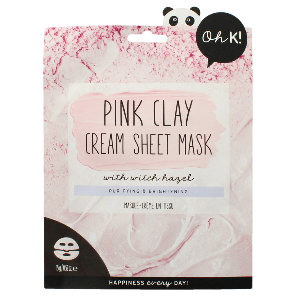 Pink Clay Cream Sheet Mask