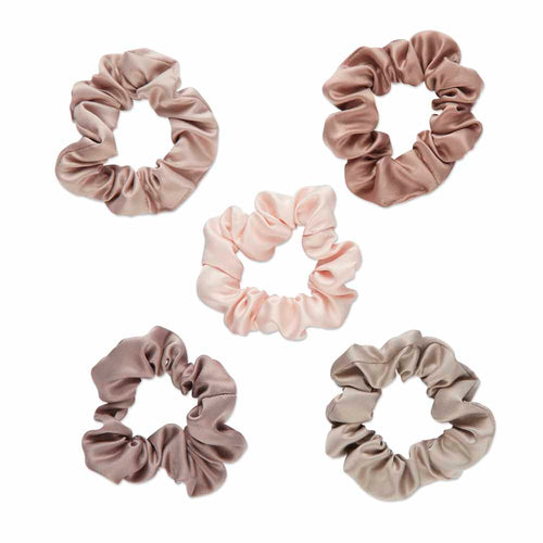 Basik Edition - Nude Satin Scrunchies