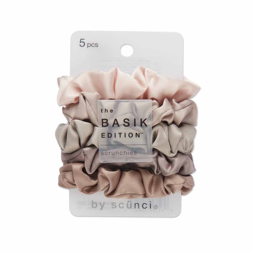 Basik Edition - Nude Satin Scrunchies
