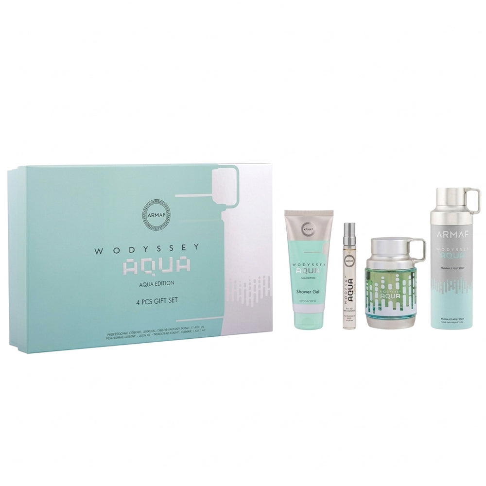 Odyssey Aqua Eau de Parfum, Shower Gel & Body Spray Gift Set