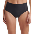 Black Seamed High-Waist Bikini Bottom