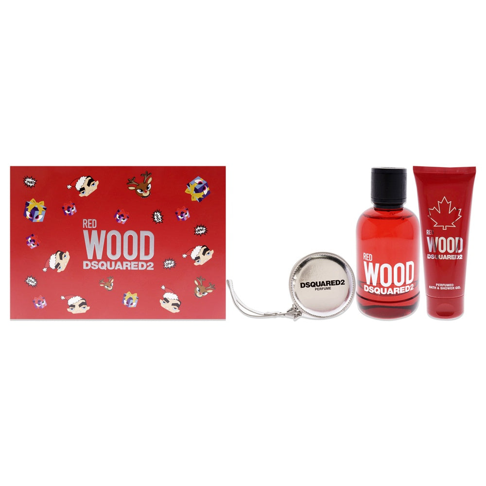 Red Wood Gift Set