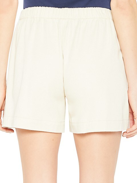 Drawcord Short In Drape Cotton Twill