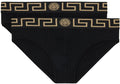 Two-pack Black & Gold Greca Border Briefs