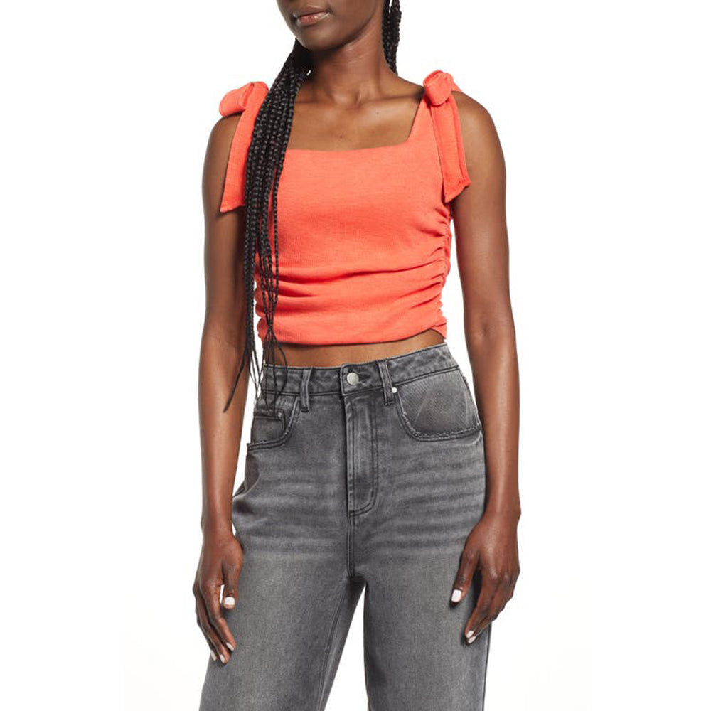 Boulevard Tie-Strap Tank Top In Guava Berry - XL (New no Tag)