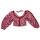 Dare Me Velvet Blouse In Retro Combo