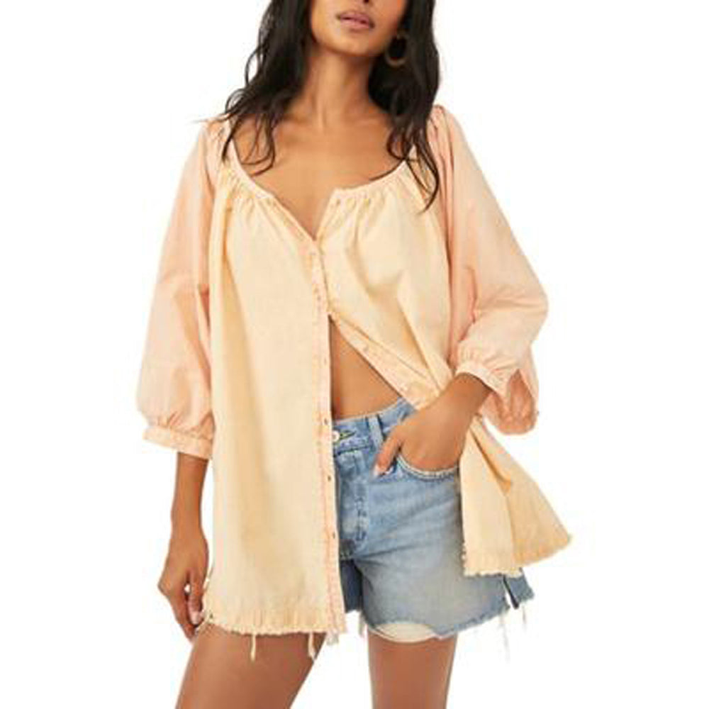 Oxford Swing Tunic In Golden Combo