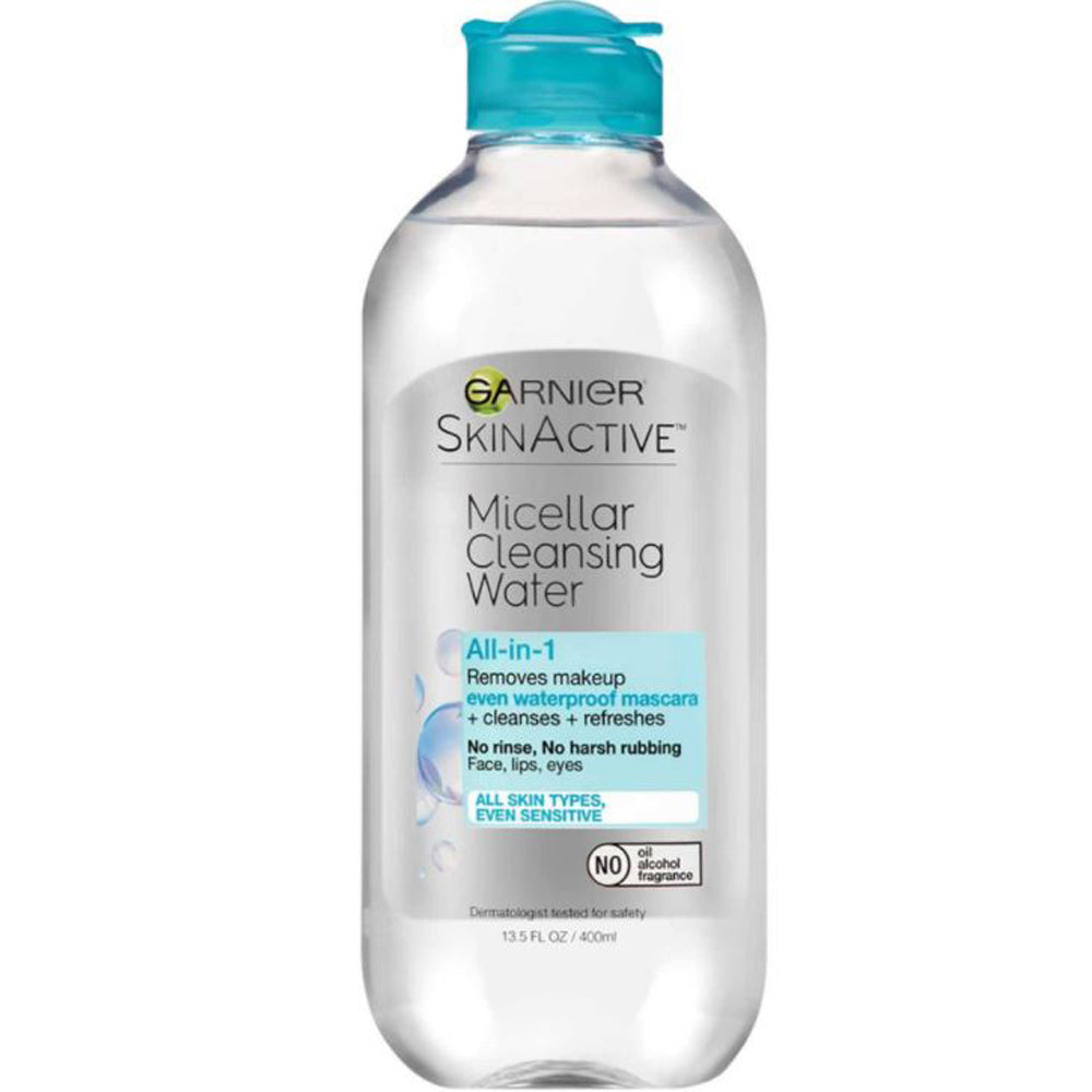 SkinActive Micellar Cleansing Water All-in-1 Cleanser & Waterproof Makeup Remover