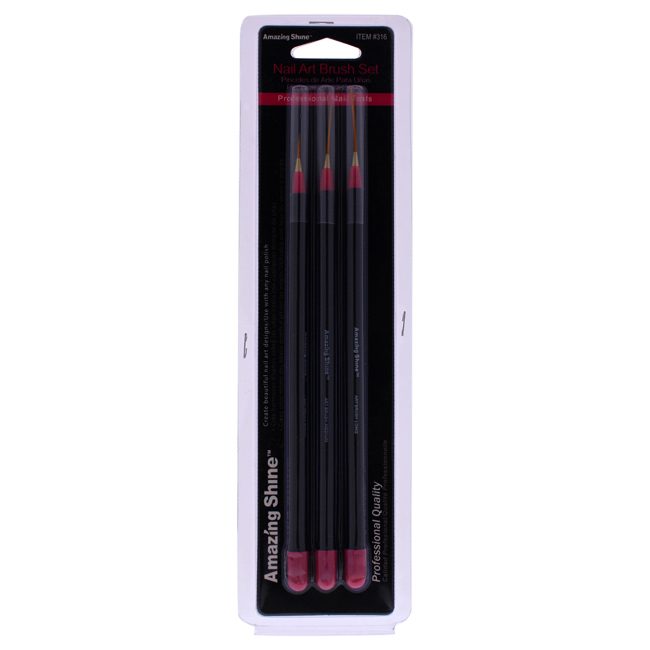 Professional 3 Piece Nail Art Brush Set