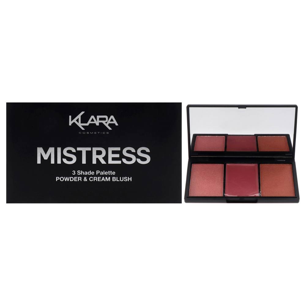 Mistress 3 Shade Palette Powder and Cream Blush