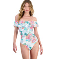 White Women's Riveria Resort Printed One-piece Swimsuit