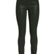 Hoxton Coated High Waist Ankle Skinny Jeans in Deep Emerald
