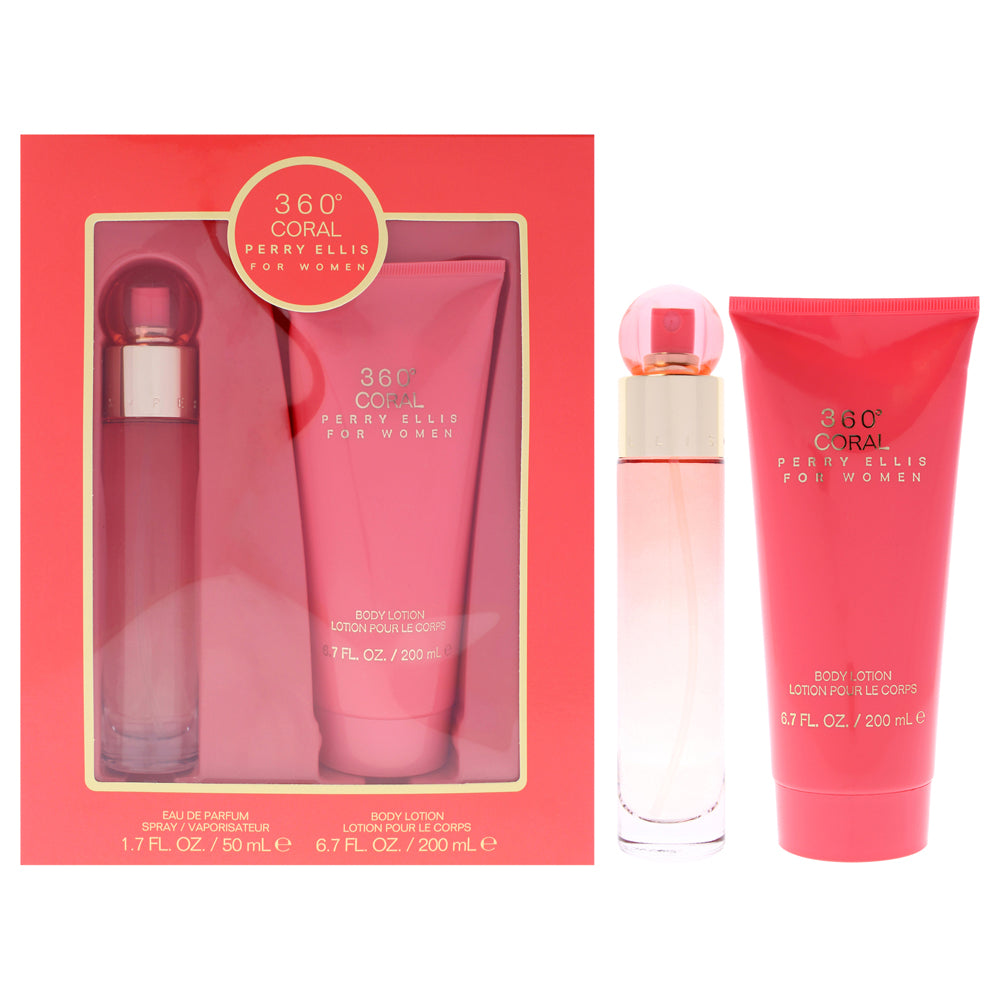 360 Coral Eau de Parfum Gift Set for Women