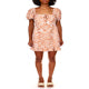 Tiger-Print Fresh-Breeze Smocked-Back Dress In Savanna St