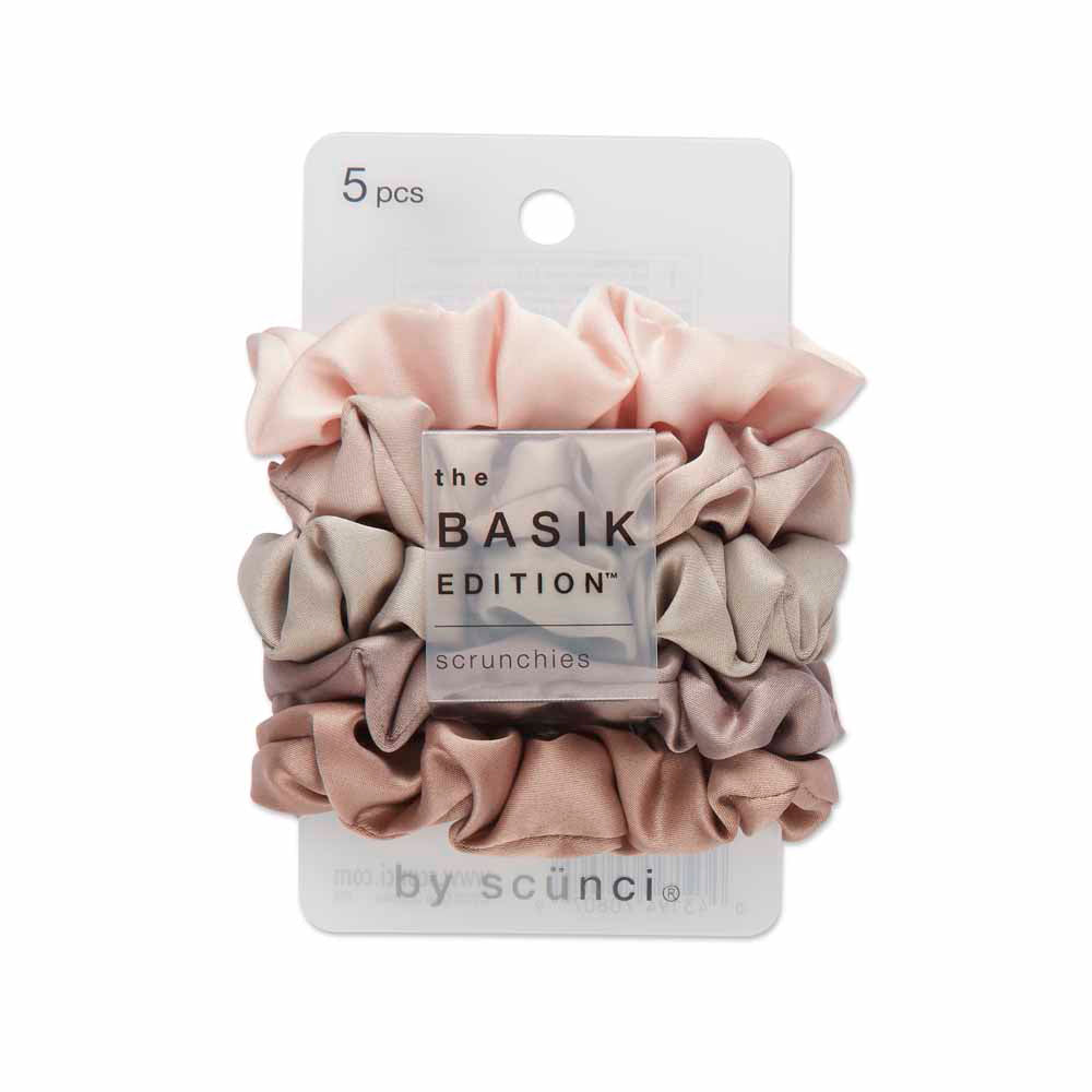 Basik Edition - Nude Satin Scrunchies