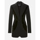Mixed-Media Sculptured Blazer