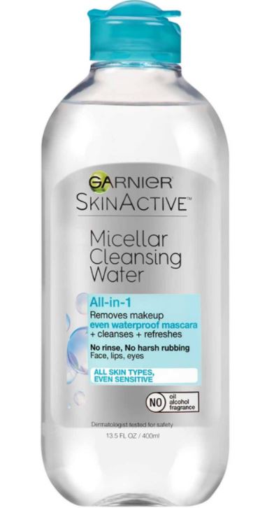SkinActive Micellar Cleansing Water All-in-1 Cleanser & Waterproof Makeup Remover